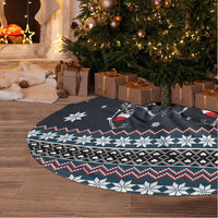 Skeleton Merry Creepmas Christmas Tree Skirt Xmas Holiday Patterns - Wonder Print Shop