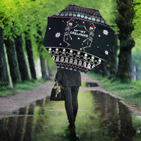 Skeleton Merry Creepmas Christmas Umbrella Xmas Holiday Patterns - Wonder Print Shop