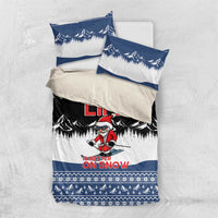 Skiing Life Is Better On Snow Christmas Bedding Set Xmas Holiday Patterns - Wonder Print Shop