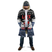 Skiing Life Is Better On Snow Christmas Cloak Xmas Holiday Patterns - Wonder Print Shop