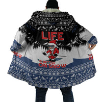 Skiing Life Is Better On Snow Christmas Cloak Xmas Holiday Patterns - Wonder Print Shop