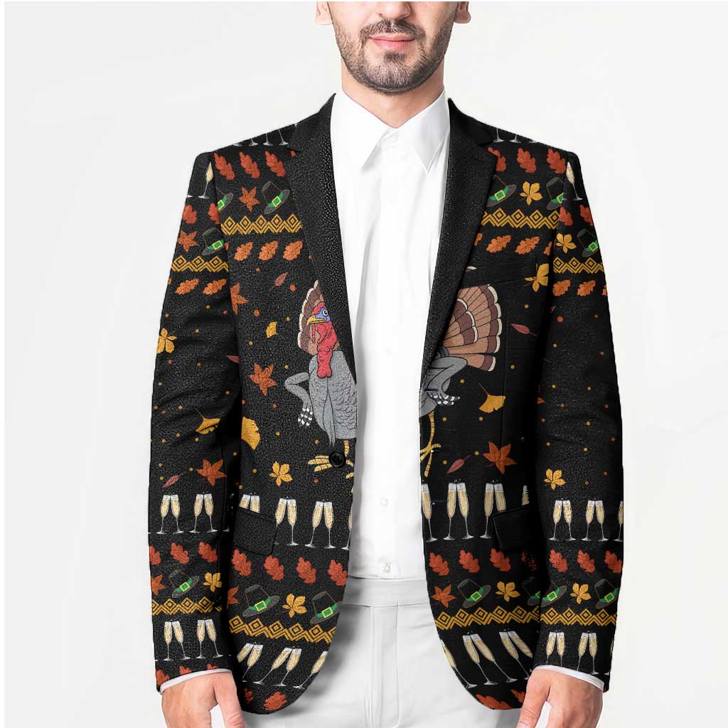 Thanksgiving Christmas Design Blazer Xmas Holiday Patterns - Wonder Print Shop