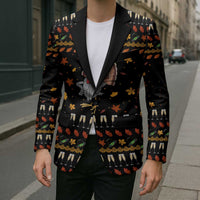 Thanksgiving Christmas Design Blazer Xmas Holiday Patterns - Wonder Print Shop