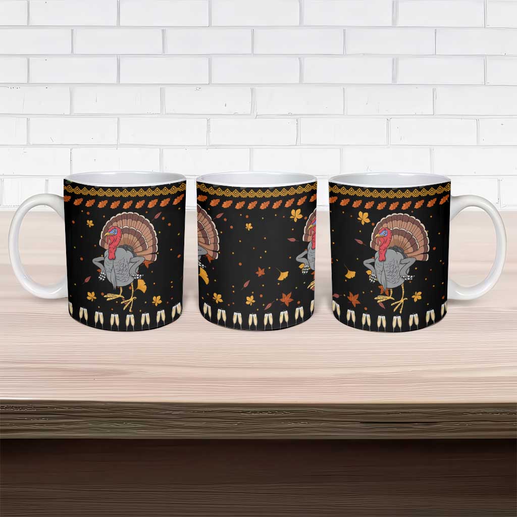 Thanksgiving Christmas Design Ceramic Mug Xmas Holiday Patterns - Wonder Print Shop
