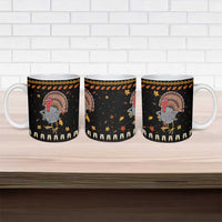 Thanksgiving Christmas Design Ceramic Mug Xmas Holiday Patterns - Wonder Print Shop