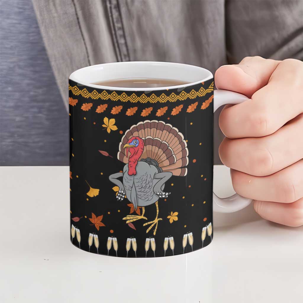 Thanksgiving Christmas Design Ceramic Mug Xmas Holiday Patterns - Wonder Print Shop
