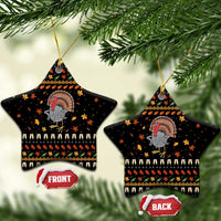 Thanksgiving Christmas Design Ceramic Ornament Xmas Holiday Patterns - Wonder Print Shop