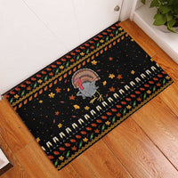 Thanksgiving Christmas Design Rubber Doormat Xmas Holiday Patterns - Wonder Print Shop