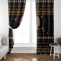 Thanksgiving Christmas Design Window Curtain Xmas Holiday Patterns - Wonder Print Shop