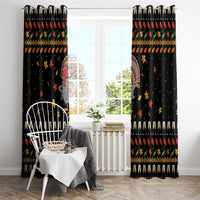Thanksgiving Christmas Design Window Curtain Xmas Holiday Patterns - Wonder Print Shop
