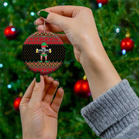 The Beer Lover Elf Christmas Ceramic Ornament Xmas Holiday Patterns - Wonder Print Shop