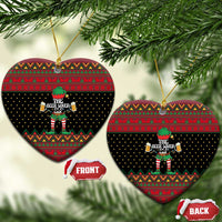 The Beer Lover Elf Christmas Ceramic Ornament Xmas Holiday Patterns - Wonder Print Shop
