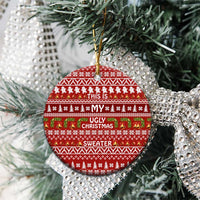 This Is My Christmas Ceramic Ornament Xmas Holiday Patterns - Wonder Print Shop