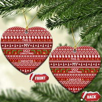 This Is My Christmas Ceramic Ornament Xmas Holiday Patterns - Wonder Print Shop
