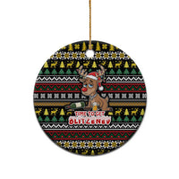 Time To Get Blitzened Christmas Ceramic Ornament Xmas Holiday Patterns - Wonder Print Shop