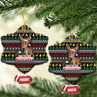 Time To Get Blitzened Christmas Ceramic Ornament Xmas Holiday Patterns - Wonder Print Shop