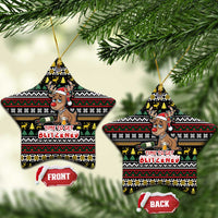 Time To Get Blitzened Christmas Ceramic Ornament Xmas Holiday Patterns - Wonder Print Shop