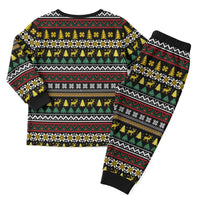 Time To Get Blitzened Christmas Pajama Set Xmas Holiday Patterns - Wonder Print Shop