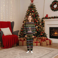 Time To Get Blitzened Christmas Pajama Set Xmas Holiday Patterns - Wonder Print Shop