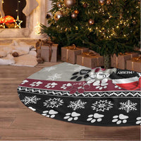To Best Dog Dad Christmas Design Tree Skirt Xmas Holiday Patterns - Wonder Print Shop