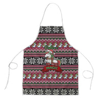 Unicorn Believe In The Magic Christmas Apron Xmas Holiday Patterns - Wonder Print Shop