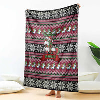 Unicorn Believe In The Magic Christmas Blanket Xmas Holiday Patterns - Wonder Print Shop