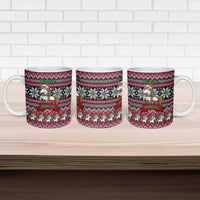 Unicorn Believe In The Magic Christmas Ceramic Mug Xmas Holiday Patterns - Wonder Print Shop