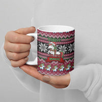 Unicorn Believe In The Magic Christmas Ceramic Mug Xmas Holiday Patterns - Wonder Print Shop