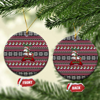 Unicorn Believe In The Magic Christmas Ceramic Ornament Xmas Holiday Patterns - Wonder Print Shop