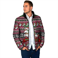 Unicorn Believe In The Magic Christmas Padded Jacket Xmas Holiday Patterns - Wonder Print Shop
