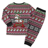 Unicorn Believe In The Magic Christmas Pajama Set Xmas Holiday Patterns - Wonder Print Shop