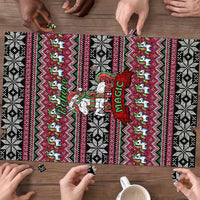 Unicorn Believe In The Magic Christmas Puzzle Xmas Holiday Patterns - Wonder Print Shop