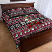 Unicorn Believe In The Magic Christmas Quilt Bed Set Xmas Holiday Patterns - Wonder Print Shop