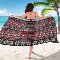 Unicorn Believe In The Magic Christmas Sarong Xmas Holiday Patterns - Wonder Print Shop