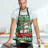 Unicorn Festive Fabulous Christmas Apron Xmas Holiday Patterns - Wonder Print Shop