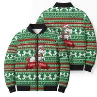 Unicorn Festive Fabulous Christmas Bomber Puffer Jacket Xmas Holiday Patterns - Wonder Print Shop