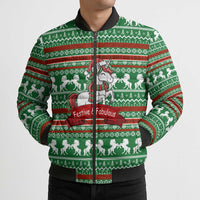 Unicorn Festive Fabulous Christmas Bomber Puffer Jacket Xmas Holiday Patterns - Wonder Print Shop