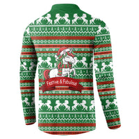 Unicorn Festive Fabulous Christmas Button Sweatshirt Xmas Holiday Patterns - Wonder Print Shop