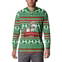 Unicorn Festive Fabulous Christmas Button Sweatshirt Xmas Holiday Patterns - Wonder Print Shop