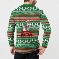 Unicorn Festive Fabulous Christmas Button Sweatshirt Xmas Holiday Patterns - Wonder Print Shop