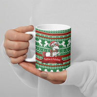 Unicorn Festive Fabulous Christmas Ceramic Mug Xmas Holiday Patterns - Wonder Print Shop