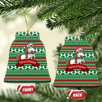 Unicorn Festive Fabulous Christmas Ceramic Ornament Xmas Holiday Patterns - Wonder Print Shop