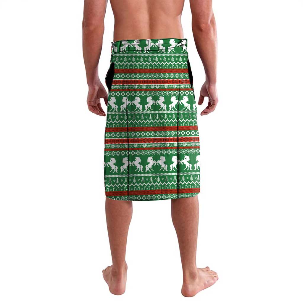 Unicorn Festive Fabulous Christmas Lavalava Xmas Holiday Patterns - Wonder Print Shop