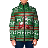 Unicorn Festive Fabulous Christmas Padded Jacket Xmas Holiday Patterns - Wonder Print Shop