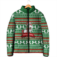 Unicorn Festive Fabulous Christmas Padded Jacket Xmas Holiday Patterns - Wonder Print Shop