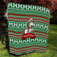 Unicorn Festive Fabulous Christmas Quilt Xmas Holiday Patterns - Wonder Print Shop