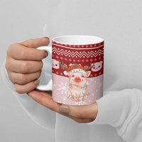Lovely Pig Merry Christmas Ceramic Mug Xmas Holiday Patterns - Wonder Print Shop
