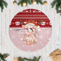 Lovely Pig Merry Christmas Tree Skirt Xmas Holiday Patterns - Wonder Print Shop