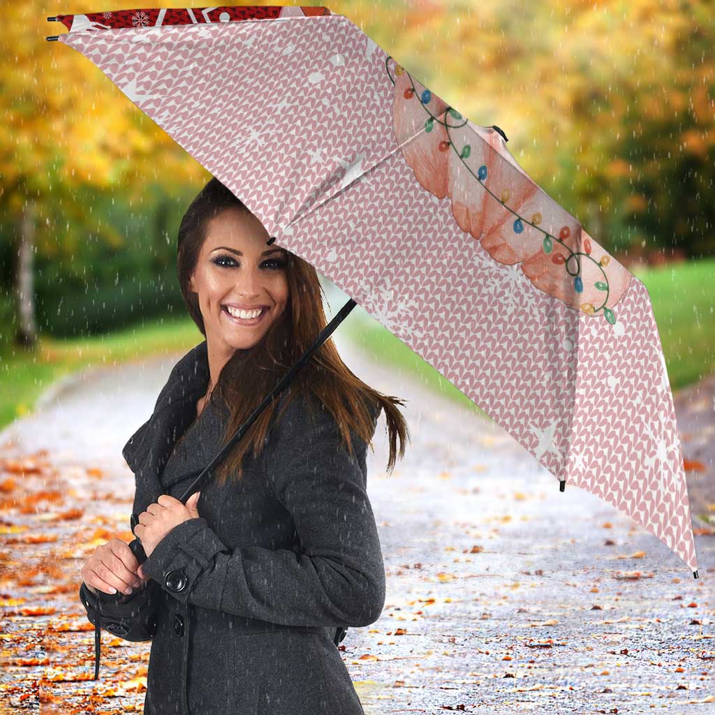 Lovely Pig Merry Christmas Umbrella Xmas Holiday Patterns - Wonder Print Shop