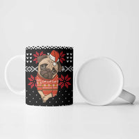 Lovely Pug Dog Christmas Ceramic Mug Xmas Holiday Patterns - Wonder Print Shop